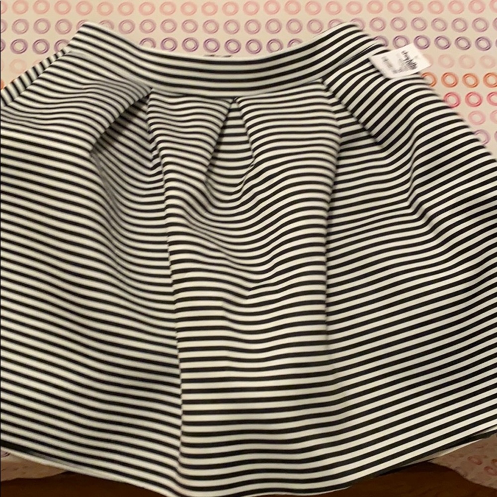 Pleated Scuba Skater Skirt